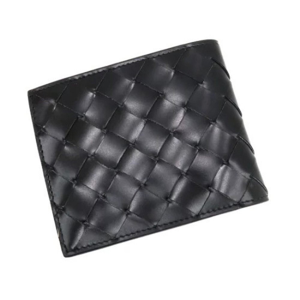 Bottega Veneta fold Intrecciato Wallet Bi Black